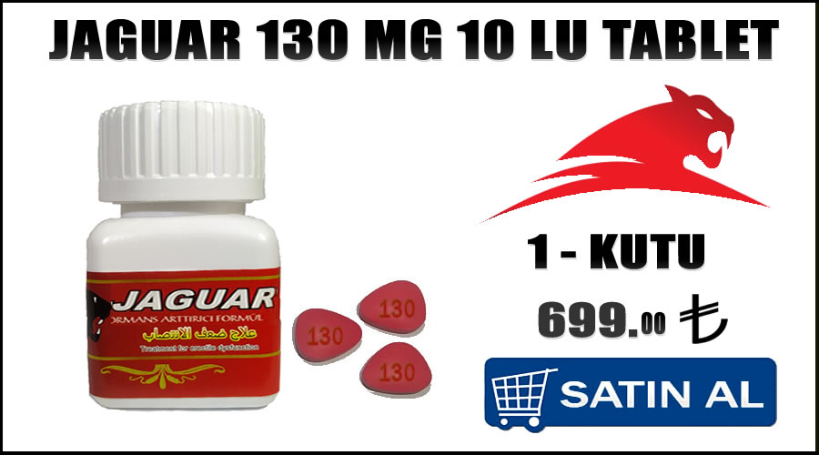 Jaguar 130 mg 10 lu kırmızı hap satışı