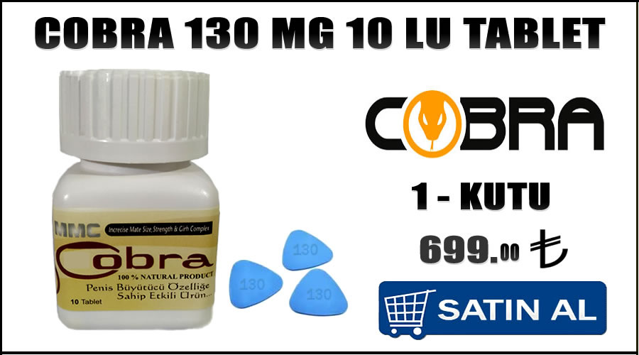Cobra 130 mg 10 lu hap siparişi hattı
