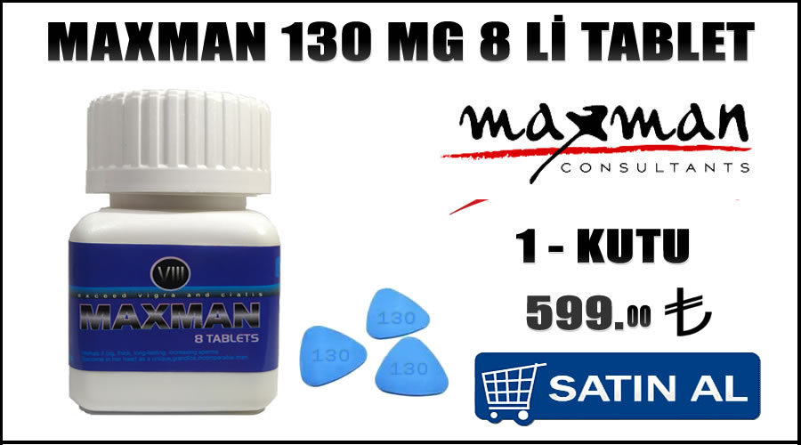 Maxman 130 mg 10 lu hap fiyatı
