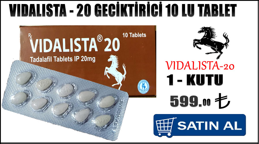 Vidalista 20 mg sertleştirici hap siparişi